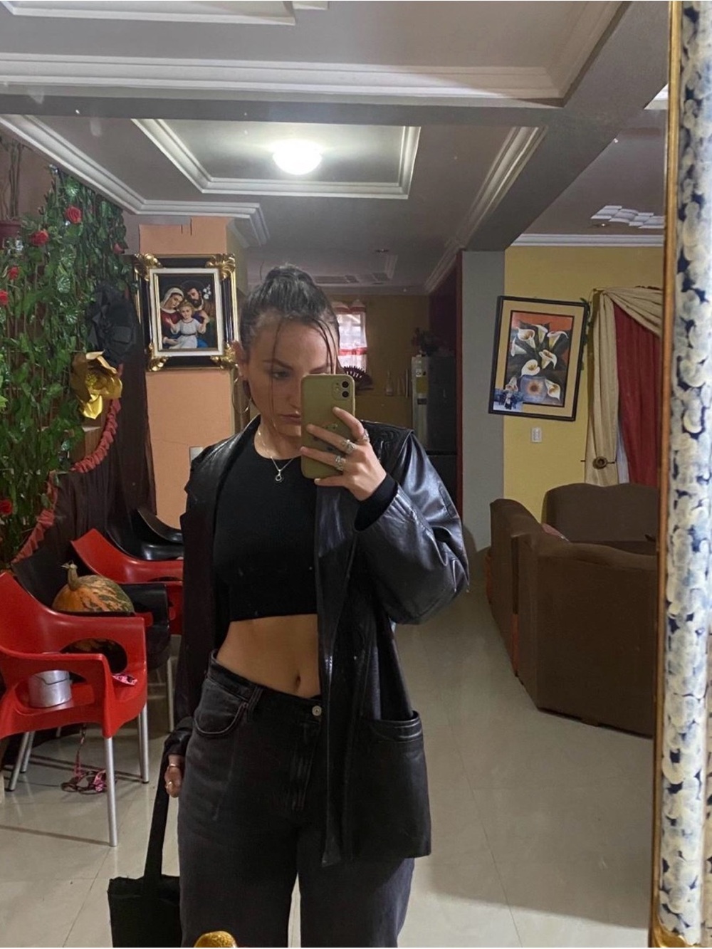 Black Faux Leather Women's Jacket - Classic Streetwear